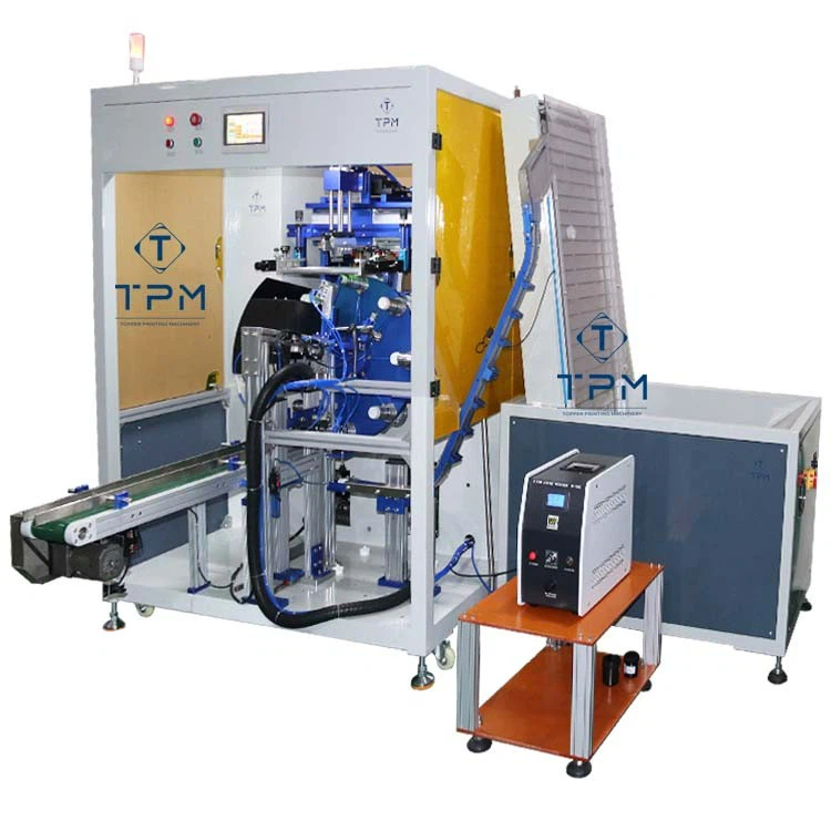 Automatic Aluminum Plastic Caps Knob Screen Printing Machine