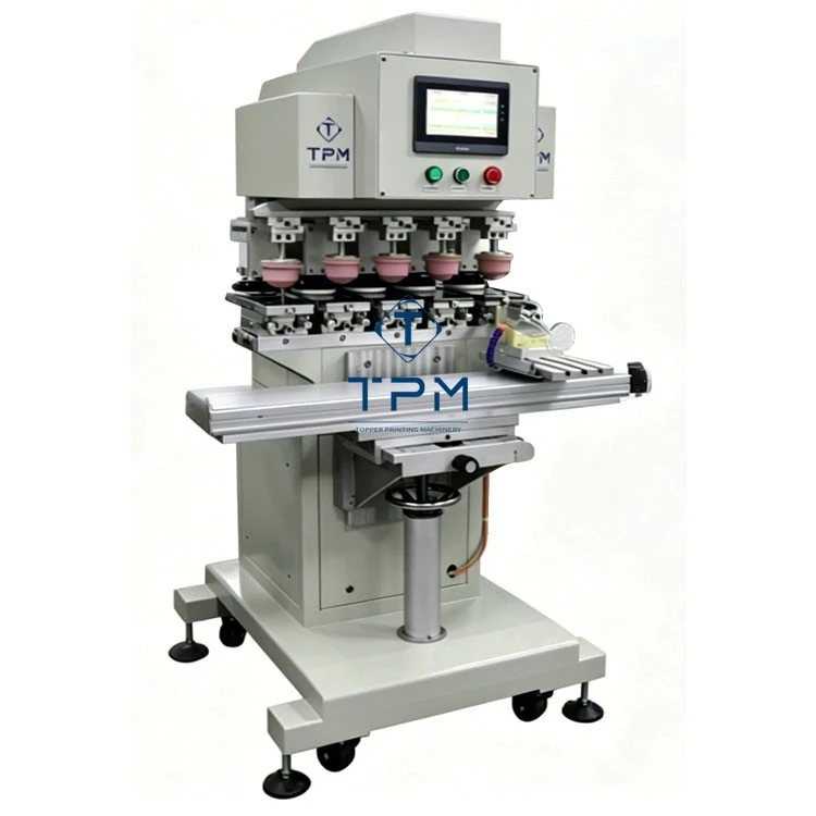 Full Electric 5 Color Pad Printing Machine factory